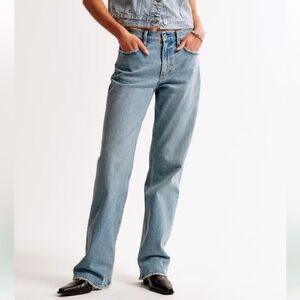 Abercrombie and fitch low rise baggy jeans 10L